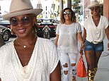 Picture Shows: Kimberly Woodruff, Mary J. Blige  July 28, 2015\n \n Singer Mary J. Blige and Kimberly Woodruff, Ice Cube's wife, spotted out and about in Beverly Hills, California. It was recently announced that Mary has joined Queen Latifah in NBC's live adaptation 'The Wiz Live!'\n \n Non Exclusive\n UK RIGHTS ONLY\n \n Pictures by : FameFlynet UK © 2015\n Tel : +44 (0)20 3551 5049\n Email : info@fameflynet.uk.com