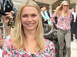 Jaguar and television personality Jodie Kidd supporting fifteen sailors from the Royal Navyís future Flagship, HMS Queen Elizabeth, on their cycle ride from Edinburgh, arriving at the Guildhall in London.\nFeaturing: Jodie Kidd\nWhere: London, United Kingdom\nWhen: 29 Jul 2015\nCredit: David Sims/WENN.com