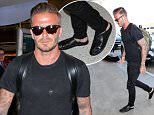 29 Jul 2015 - LOS ANGELES - USA  DAVID BECKHAM AT LAX   BYLINE MUST READ : XPOSUREPHOTOS.COM  ***UK CLIENTS - PICTURES CONTAINING CHILDREN PLEASE PIXELATE FACE PRIOR TO PUBLICATION ***  **UK CLIENTS MUST CALL PRIOR TO TV OR ONLINE USAGE PLEASE TELEPHONE  44 208 344 2007 ***