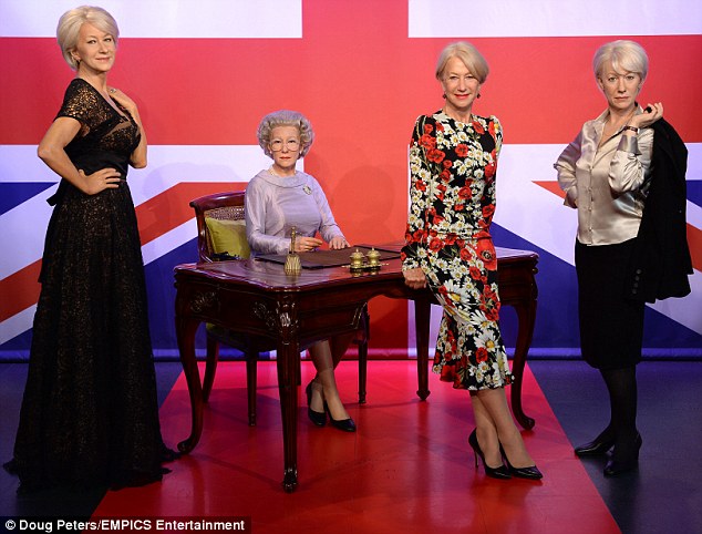 British icon: The actress was attending an event celebrating her 70th birthday at Madame Tussauds