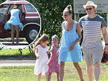 EXCLUSIVE TO INF.\nAugust 1, 2015: Sarah Jessica Parker and Matthew Broderick take their twin daughters, Marion Broderick and Tabitha Broderick, for an afternoon of playing at the park in East Hampton, New York. The family was seen leaving in their 1976 Ford Country Squire station wagon.\nMandatory Credit: Matt Agudo/INFphoto.com Ref: infusny-251