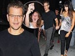 **NO Australia, New Zealand** West Hollywood, CA - Matt Damon ends a dinner date with his wife Luciana Barroso at Toca Madera in West Hollywood. As Matt and his date returned to their car they where photobombed by an overzealous fan with her cell phone and a crazed look in her eyes.\nAKM-GSI          July  31, 2015\n**NO Australia, New Zealand**\nTo License These Photos, Please Contact :\nSteve Ginsburg\n (310) 505-8447\n (323) 423-9397\n steve@akmgsi.com\n sales@akmgsi.com\n \n or\n \n Maria Buda\n (917) 242-1505\n mbuda@akmgsi.com\n ginsburgspalyinc@gmail.com