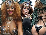 Rihanna is pictured wearing a colorful costume during Barbados' annual Kadooment Day parade. Lewis Hamiton was spotted walking next to Rihnna track.\n\nRef: SPL1093878  030815  \nPicture by: BajanPaparazzo / Splash News\n\nSplash News and Pictures\nLos Angeles: 310-821-2666\nNew York: 212-619-2666\nLondon: 870-934-2666\nphotodesk@splashnews.com\n