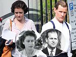 1st pix of Matt Smith and Claire Foy as The Queen and Prince Philip on set of øThe Crownø. London. 2/8/2015..Credit Byline:Eagle Eyes-EXCLUSIVE
