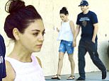 EXCLUSIVE: ** PREMIUM RATES APPLY ** Mila Kunis and Ashton Kutcher walked hand in hand after exiting a Studio City spa after getting a couples massage. The newlyweds seemed to be in good spirits and relaxed after their massage and stopped next door for some ice cream before heading to their car. After massages and ice cream, the couple headed to the Tuning Fork restaurant nearby for some lunch. Ashton got a gourmet burger and fries, while Mila settled for a salad and some fruit. While out, Mila was seen wearing her new wedding ring and Ashton didn't seem to have his on.\n\nPictured: Mila Kunis, Ashton Kutcher\nRef: SPL1092373  030815   EXCLUSIVE\nPicture by: Sharpshooter Images / Splash \n\nSplash News and Pictures\nLos Angeles: 310-821-2666\nNew York: 212-619-2666\nLondon: 870-934-2666\nphotodesk@splashnews.com\n