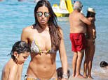 05.AUGUST.2015 - PORTO CERVO - ITALY\n**EXCLUSIVE ALL ROUND PICTURES**\n*AVAILABLE FOR UK SALE ONLY*\nELISABETTA GREGORACI AND FLAVIO BRIATORE HAVE FUN ON THE BEACH OF PORTO CERVO WITH THEIR SONS!\nBYLINE MUST READ : CIAO PIX/XPOSUREPHOTOS.COM\n***UK CLIENTS - PICTURES CONTAINING CHILDREN PLEASE PIXELATE FACE PRIOR TO PUBLICATION ***\n*UK CLIENTS MUST CALL PRIOR TO TV OR ONLINE USAGE PLEASE TELEPHONE 0208 344 2007**