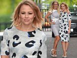 6 August 2015.\nKimberley Walsh & Denise Van Outen outside The London Studios.\nCredit: Andy Oliver/GoffPhotos.com   Ref: KGC-143\n