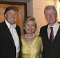 SEE NOTES FOR FEE**

Caption:PALM BEACH, FL: Newlyweds Donald Trump Sr. and Melania Trump with Hillary Rodham Clinton and Bill Clinton at their reception held at The Mar-a-Lago Club in January 22, 2005 in Palm Beach, Florida. (Photo by Maring Photography/Getty Images/Contour by Getty Images)