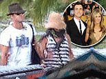 PREMIUM RATES APPLY\nAugust 7, 2015: Newlyweds Jennifer Aniston and Justin Theroux arrive in Bora Bora for a romantic honeymoon following their super-secret wedding at the home they share in Bel Air.\nMandatory Credit: INFphoto.com\nRef: inf-00