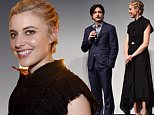 LOS ANGELES, CA - AUGUST 07:  (L-R) Writer/director Noah Baumbach, actresses Greta Gerwig and Lola Kirke speak onstage at the "Mistress America" Los Angeles premiere during the Sundance NEXT FEST at The Theatre at Ace Hotel on August 7, 2015 in Los Angeles, California.  (Photo by Alberto E. Rodriguez/Getty Images for Sundance)
