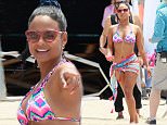 *** UK ONLY *** *** MAIL ONLINE OUT ***141075, John Stamos and a bikini-clad Christina Milian film beach scenes for their upcoming TV show 'Grandfathered' in LA. Los Angeles, California - Monday August 10, 2015.\nPHOTOGRAPH BY Pacific Coast News / Barcroft Media\nUK Office, London.\nT +44 845 370 2233\nW www.barcroftmedia.com\nUSA Office, New York City.\nT +1 212 796 2458\nW www.barcroftusa.com\nIndian Office, Delhi.\nT +91 11 4053 2429\nW www.barcroftindia.com