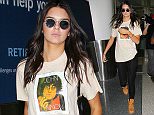 11.AUGUST.2015 - LOS ANGELES - USA
*STRICTLY AVAILABLE FOR UK AND GERMANY USE ONLY*
REALITY STAR AND MODEL, KENDALL JENNER RETURNS TO LOS ANGELES ON A FLIGHT AT LAX AIRPORT AFTER A QUICK TRIP TO LAS VEGAS. KENDALL WAS ESCORTED TO HER RIDE PAST THE CAMERAS IN A JOHN LENNON T-SHIRT AND BLACK LEGGINGS WITH WORK BOOTS.
BYLINE MUST READ : XPOSUREPHOTOS.COM
***UK CLIENTS - PICTURES CONTAINING CHILDREN PLEASE PIXELATE FACE PRIOR TO PUBLICATION ***
*UK CLIENTS MUST CALL PRIOR TO TV OR ONLINE USAGE PLEASE TELEPHONE 0208 344 2007*