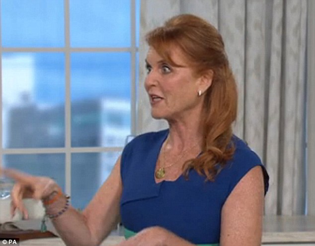 The Duchess of York joined presenters on the US shopping channel while she promoted a range of juicers