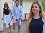 OIC - XCLUSIVEPIX.COM - \nGeri Halliwell and Christian Horner seen out shopping St Tropez, France on the 13th August 2015. Photo XclusivePix/OIC 0203 174 1069