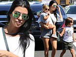 Newly single Kourtney Kardashian spends quality time with children Mason and Penelope in Calabasas, CA. Sunday, August 23, 2015. X17online.co