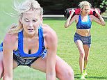 23 Aug 2015  - LONDON  - UK\n*** EXCLUSIVE ALL ROUND PICTURES ***\nUS REALITY TV STAR STEPHANIE PRATT HAVING AN EXERCISE SESSION WITH HER PERSONAL TRAINER IN A PARK IN LONDON\nBYLINE MUST READ : XPOSUREPHOTOS.COM\n***UK CLIENTS - PICTURES CONTAINING CHILDREN PLEASE PIXELATE FACE PRIOR TO PUBLICATION ***\n**UK CLIENTS MUST CALL PRIOR TO TV OR ONLINE USAGE PLEASE TELEPHONE  442083442007