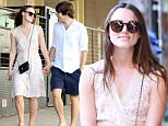 Keira Knightley and James Righton seen smiling at each other while their take a romantic stroll in New York City\n\nPictured: Keira Knightley and James Righton\nRef: SPL1111518  280815  \nPicture by: Felipe Ramales / Splash News\n\nSplash News and Pictures\nLos Angeles: 310-821-2666\nNew York: 212-619-2666\nLondon: 870-934-2666\nphotodesk@splashnews.com\n
