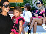 Single mom Kourtney Kardashian lonely at the park in Malibu on saturday with Mason and baby August 29, 2015 /X17online.com