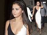 Selena Gomez wearing a stunning designer black and white full length dress as she was seen leaving 'The Nice Guy' bar in Wets Hollywood, CA

Pictured: Selena Gomez
Ref: SPL1111809  280815  
Picture by: SPW / Twist / Splash News

Splash News and Pictures
Los Angeles: 310-821-2666
New York: 212-619-2666
London: 870-934-2666
photodesk@splashnews.com