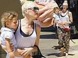 Picture Shows: Apollo Rossdale, Gwen Stefani  August 28, 2015\n \n Singer and busy mom Gwen Stefani is spotted taking her sons Apollo and Zuma out for lunch in Studio City, California. Gwen, who recently called it quits with her husband Gavin Rossdale, can be seen without her wedding ring during the outing.\n \n Non Exclusive\n UK RIGHTS ONLY\n \n Pictures by : FameFlynet UK © 2015\n Tel : +44 (0)20 3551 5049\n Email : info@fameflynet.uk.com
