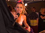 Miley Cyrus at the MTV video music awards\nflashes breast\n\n