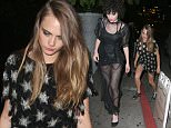 West Hollywood, CA - Cara Delevingne and a female friend arrive at Chateau Marmont after the 2015 MTV Video Music Awards. The 'Paper Towns' actress looked cute in a sparkling silver and black star print dress with a black clutch and a pair of silver oxford shoes.\nAKM-GSI         August 30, 2015\nTo License These Photos, Please Contact :\nSteve Ginsburg\n(310) 505-8447\n(323) 423-9397\nsteve@akmgsi.com\nsales@akmgsi.com\nor\nMaria Buda\n(917) 242-1505\nmbuda@akmgsi.com\nginsburgspalyinc@gmail.com