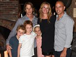 MALIBU, CA - AUGUST 29:  Daniel Moder, Julia Roberts, Kelly Slater, Phinnaeus Moder, Henry Daniel Moder and Hazel Moder attend Kelly Slater, John Moore and Friends Celebrate the Launch of Outerknown at Private Residence on August 29, 2015 in Malibu, California.  (Photo by Stefanie Keenan/Getty Images for Outerknown)