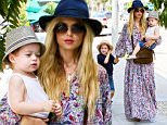 Rachel Zoe got out for some shopping at Kitson in Beverly Hills, accompanied by her boys, Slyler and Kaius, on Friday, September 4, 2015 X17online.com