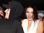 NEW YORK, NY - SEPTEMBER 03:  (L-R) Justin Bieber and Kendall Jenner attend the Travis Scott "Rodeo" Record Listening Party at UP and Down on September 3, 2015, in New York City.  (Photo by Johnny Nunez/WireImage)