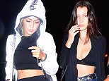 Gigi and Bella Hadid were spotted arriving to the Travis Scott Album Release party in NYC. Gigi wore a reflective anti-paparazzi jacket as she arrived to the club, attempting to go incognito. Her sister instead chose to show a lot of skin.

Pictured: Gigi Hadid , Bella Hadid
Ref: SPL1116648  040915  
Picture by: 247PAPS.TV / Splash News

Splash News and Pictures
Los Angeles: 310-821-2666
New York: 212-619-2666
London: 870-934-2666
photodesk@splashnews.com