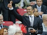 Jorge Mendes in the stands