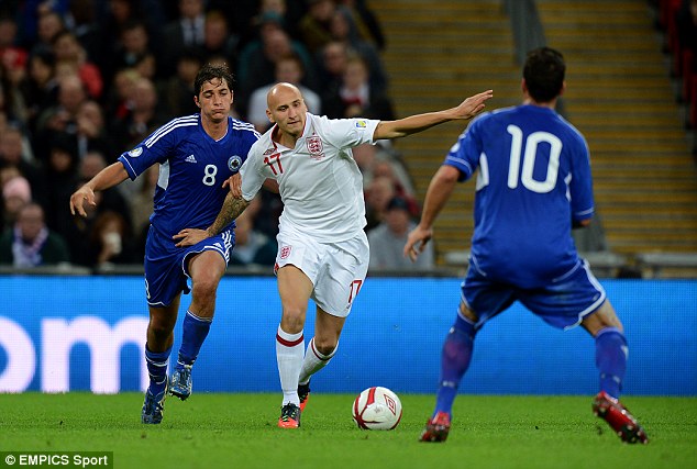 Shelvey won his only senior England cap in a World Cup qualifier against San Marino in October, 2012