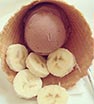Banana Nutella ice cream goodness