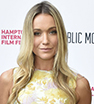 Mellow yellow: Katrina Bowden looked striking in a tiny bright yellow playsuit as she attended the Hamptons International Film Festival