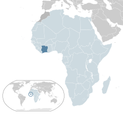 Location of Côte d'Ivoire