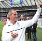 LONDON, ENGLAND - SEPTEMBER 05: Stuart Lancaster the head coach of England waves after the QBE International match between England and Ireland at Twickenham Stadium on September 5, 2015 in London, England.  (Photo by David Rogers - RFU/The RFU Collection via Getty Images,)