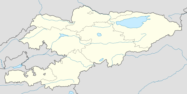 מיקום קירגיזסטן במפת קירגיזסטן