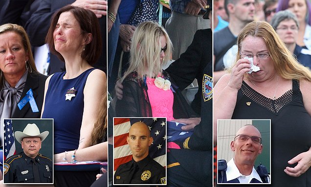 Memorials held for 3 Texas and Illinois cops murdered in less than a week