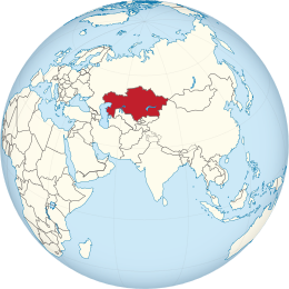 Kazakistan - Localizzazione