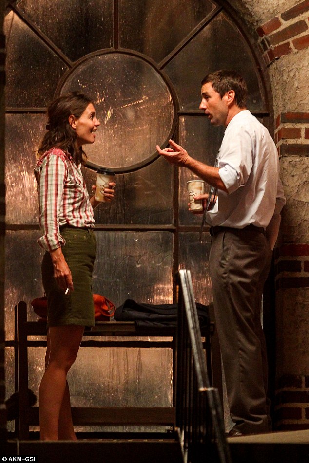 Caffeine and nicotine: In this scene, her character appeared to be flirting with Luke Wilson's character as they took a break from an AA meeting to enjoy a coffee and a cigarette together