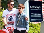 Picture Shows: Jamie Bell, Kate Mara  September 04, 2015\n \n "Fantastic Four" costars Kate Mara and Jamie Bell get cozy while stopping to check out a house for sale in Los Angeles, California with Jamie's son.\n \n Exclusive All Rounder\n UK RIGHTS ONLY\n Pictures by : FameFlynet UK © 2015\n Tel : +44 (0)20 3551 5049\n Email : info@fameflynet.uk.com