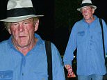 Nick Nolte looks haggard and worn while leaning on his cane at the Malibu Carnival. Nolte was sporting baggy jeans and an oversized, sweat-stained button up. September 6th., 2015. \nX17online.com