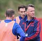 MANCHESTER, ENGLAND - AUGUST 05:  (EXCLUSIVE COVERAGE) Manager Louis van Gaal of Manchester United in action during a first team training session at Aon Training Complex on August 5, 2015 in Manchester, England.  (Photo by John Peters/Man Utd via Getty Images)