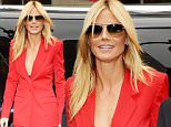 NEW YORK, NY - SEPTEMBER 11:  Heidi Klum is seen around Spring 2016 New York Fashion Week on Day 2 on September 11, 2015 in New York City.  (Photo by Gustavo Caballero/Getty Images)