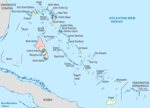 Bahamas, administrative divisions - de - colored.svg