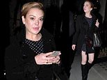 11 SEP 2015 - LONDON - UK\n*** EXCLUSIVE ALL ROUND PICTURES* **\nHOLLYWOOD WILD CHILD LINDSAY LOHAN SPOTTED ENJOYING A NIGHT OUT IN MAYFAIR!\nBYLINE MUST READ : XPOSUREPHOTOS.COM\n***UK CLIENTS - PICTURES CONTAINING CHILDREN PLEASE PIXELATE FACE PRIOR TO PUBLICATION ***\nGERMAN CLIENTS PLEASE CALL TO AGREE FEE PRIOR TO PUBLICATION **UK CLIENTS MUST CALL PRIOR TO TV OR ONLINE USAGE PLEASE TELEPHONE  +44 208 344 2007**