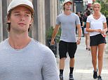 Picture Shows: Patrick Schwarzenegger  September 11, 2015\n \n Actor Patrick Schwarzenegger is spotted heading to lunch at Joan's On Third in West Hollywood, California with a mystery woman.\n \n Has Patrick, who called it quits with pop star Miley Cyrus earlier this year, found a new love interest? \n \n Exclusive All Rounder\n UK RIGHTS ONLY\n \n Pictures by : FameFlynet UK © 2015\n Tel : +44 (0)20 3551 5049\n Email : info@fameflynet.uk.com