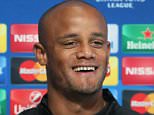 Manchester City's Vincent Kompany during the Champions League press conference held at the Manchester City First Team Academy, Manchester