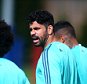 COBHAM, ENGLAND - SEPTEMBER 15: Chelsea's Diego Costa warms up during a Chelsea Training Session ahead of their Champions League fixture against Maccabi Tel Aviv on September 15, 2015 in Cobham, England. (Photo by Charlie Crowhurst/Getty Images)
