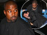 September 14, 2015: Kim Kardashian and Kanye West step out in all black, New York City.\nMandatory Credit: Cepeda/Nelson/INFphoto.com Ref.: infusny-259/293